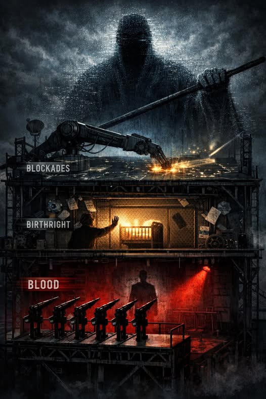 The Three B's, Day 79 — Blockades, Birthright, Blood dispatch cover graphic